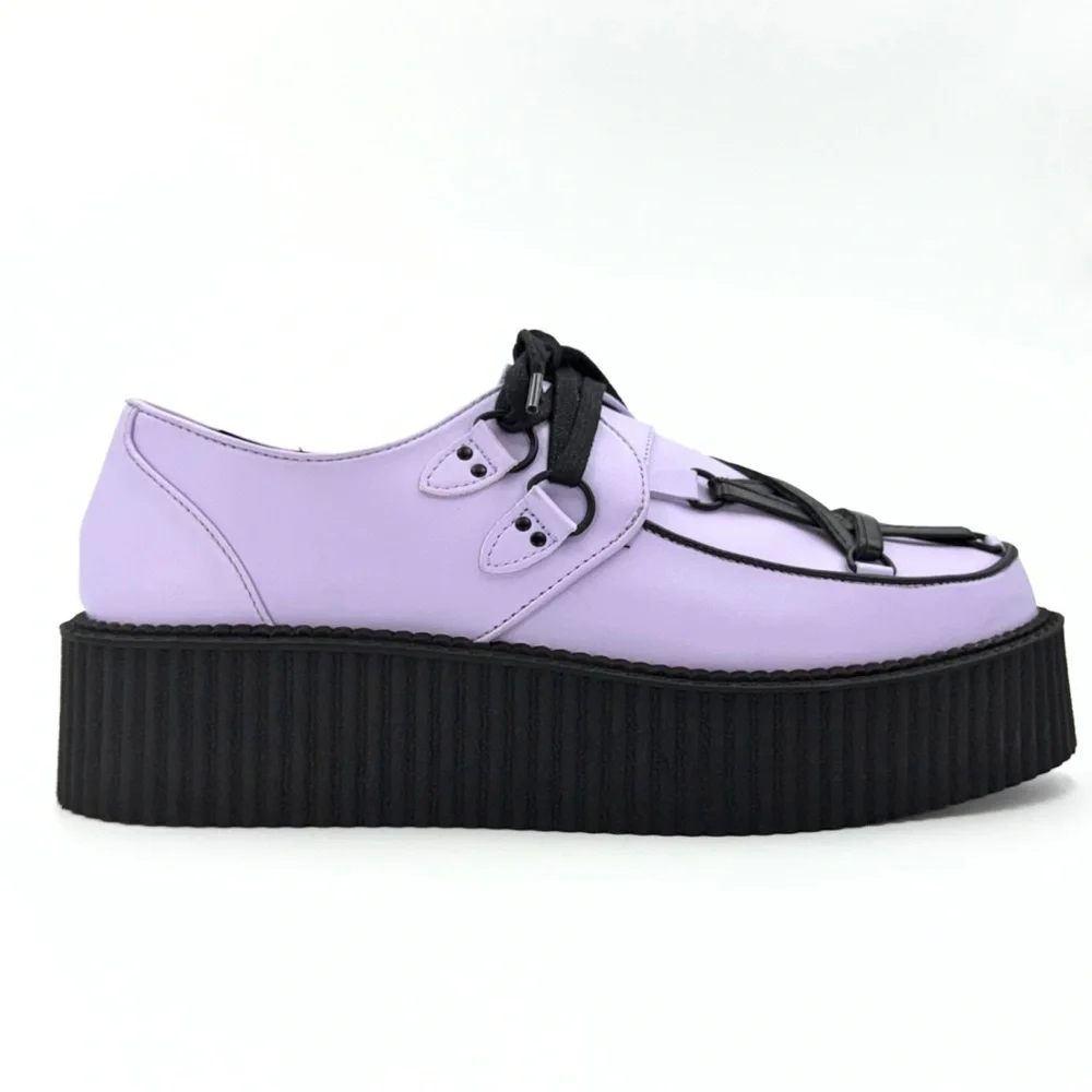 Killstar Shoes Hexellent Creepers Gothcore Y2k Women’s 9 Lilac Platform Wedge